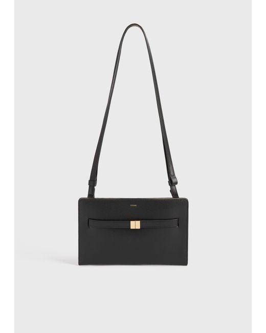 Totême White Belted Leather Crossbody