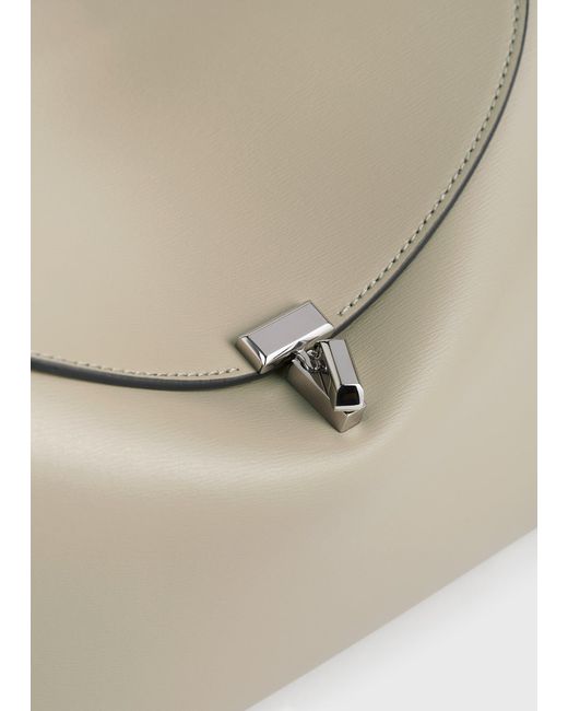 Totême  Natural T-Lock Leather Top Handle