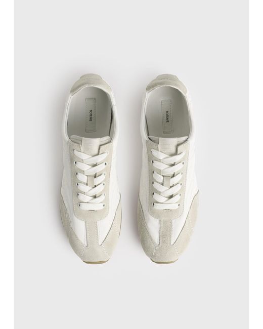 Totême  White Flex Sneakers Off-/Stone