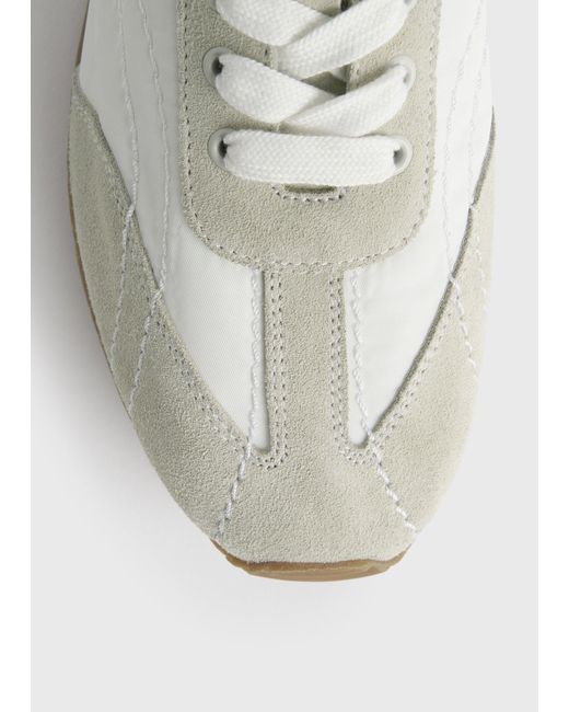 Totême  White Flex Sneakers Off-/Stone