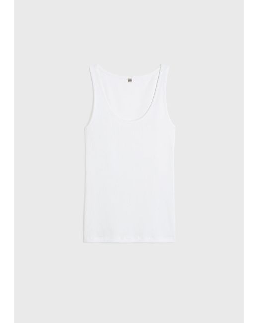Totême White Classic Rib Tank