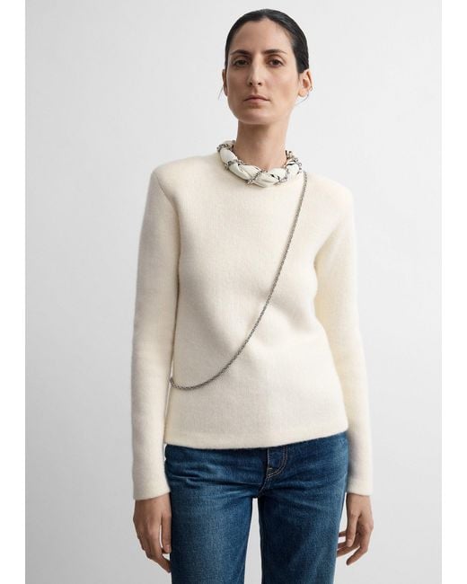 Totême Blue Structured Crew Knit
