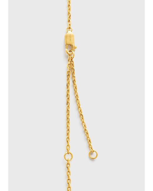 Totême White Large Onyx Drop Necklace