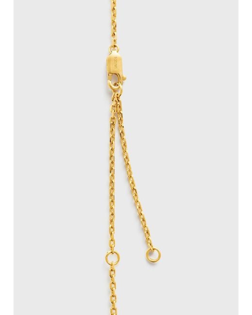 Totême White Onyx Drop Necklace