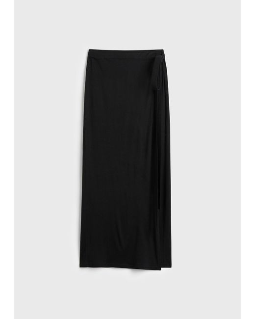 Totême  Black Wrap Skirt