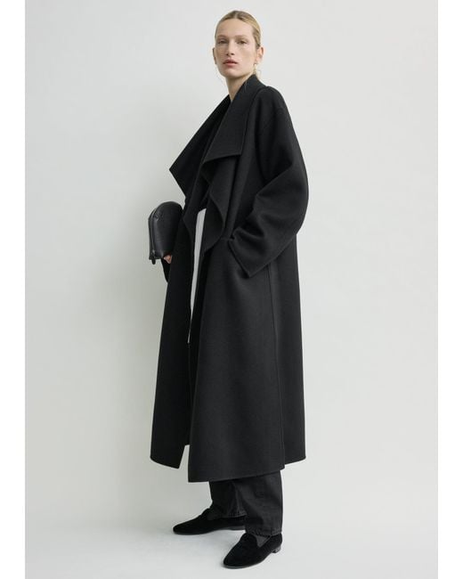Totême  Black Signature Doublé Coat