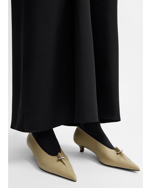 Totême Natural Pierced Nappa Pumps