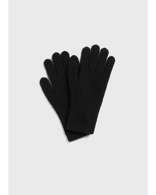 Totême Black Cashmere Gloves