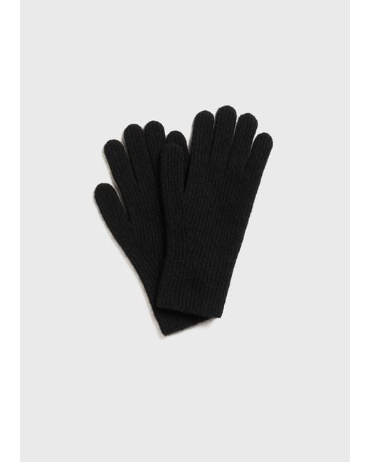 Totême  Black Cashmere Gloves