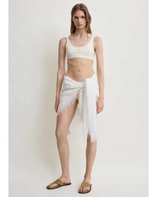 Totême Natural Monogram Bikini Top