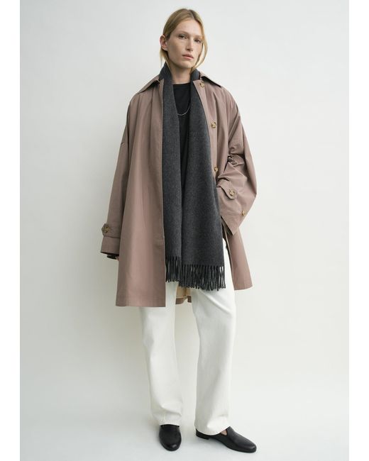 Totême Black Cashmere Scarf