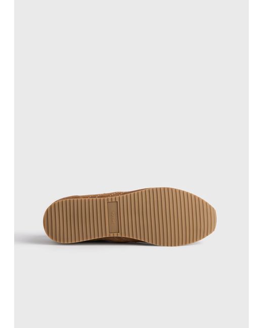 Totême  Brown Flex Suede Sneakers