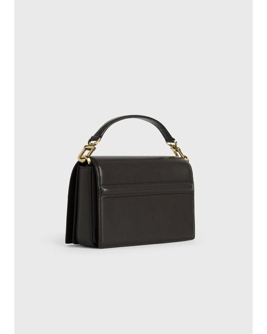Totême  Black Mini T-Flap Leather Bag