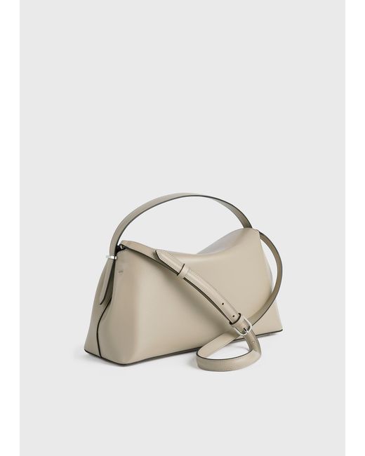 Totême  Natural T-Lock Leather Top Handle
