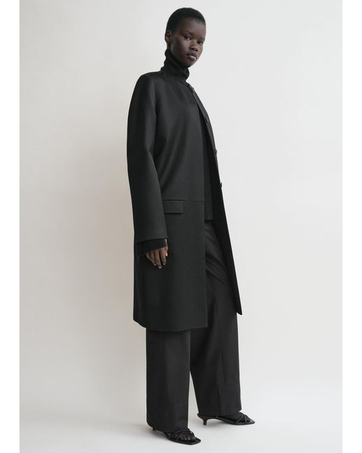 Totême  Black Chintz Coat
