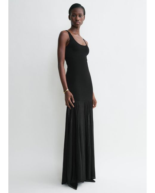 Totême Black Evening Tank Dress