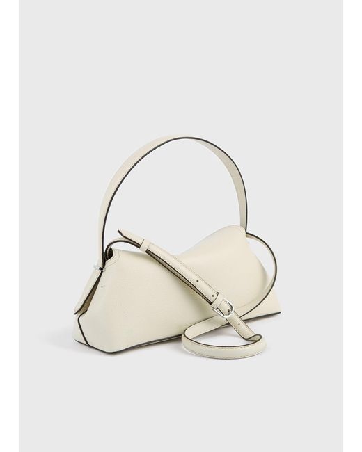 Totême Natural T-Lock Grained-Leather Shoulder