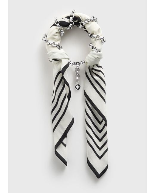 Totême Multicolor Silk Scarf Bracelet