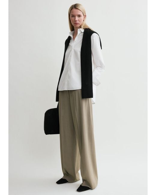 Totême White Signature Cotton Shirt