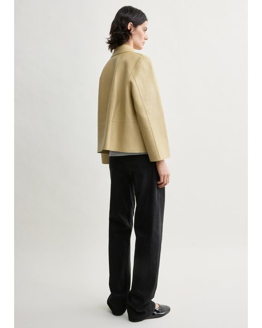 Totême Natural Bonded Leather Jacket