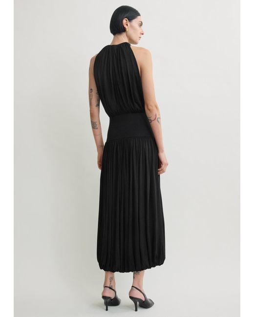 Totême White Soft Gathered Dress