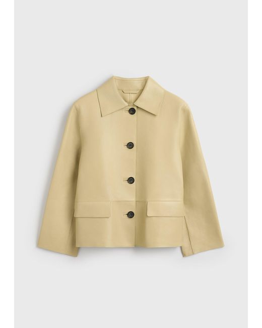 Totême Natural Bonded Leather Jacket