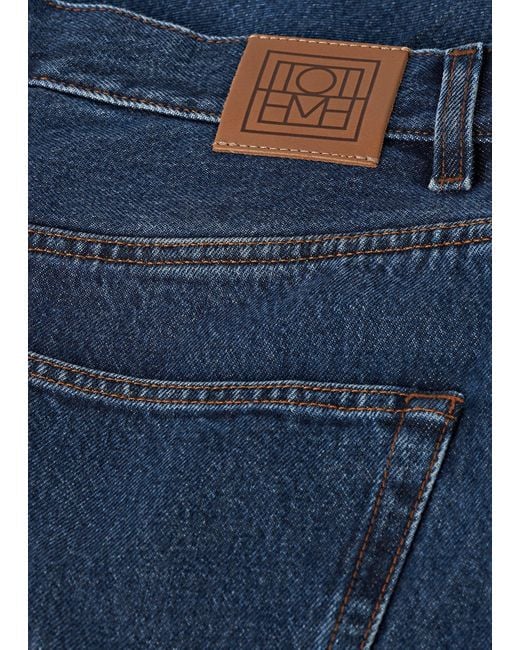Totême  Blue Wide Tapered Leg Denim