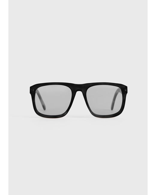Totême Black Navigator Sunglasses