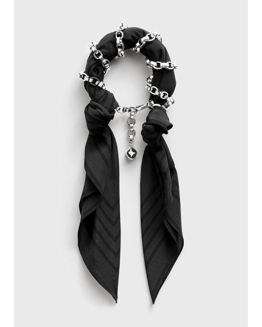 Totême Multicolor Silk Scarf Bracelet