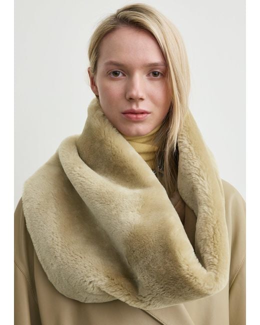 Totême Natural Plush Shearling Muff