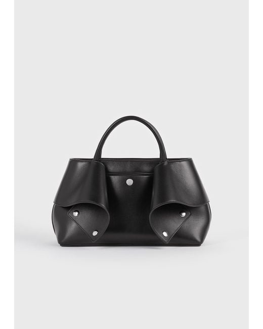 Totême Black Small Mercer Leather Tote