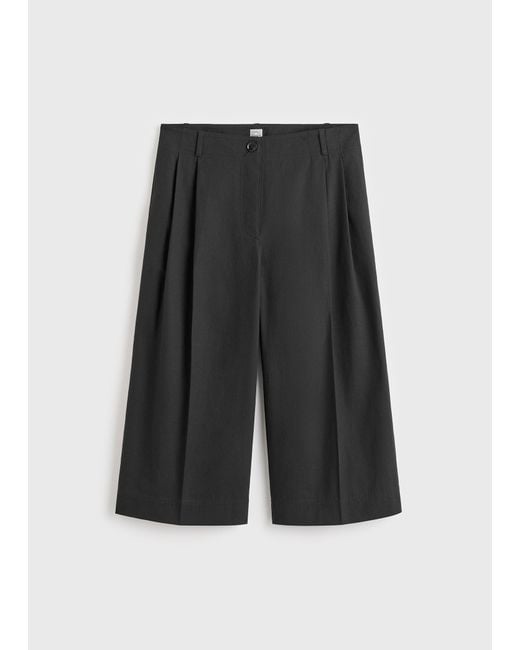 Totême  Black Cropped Trousers