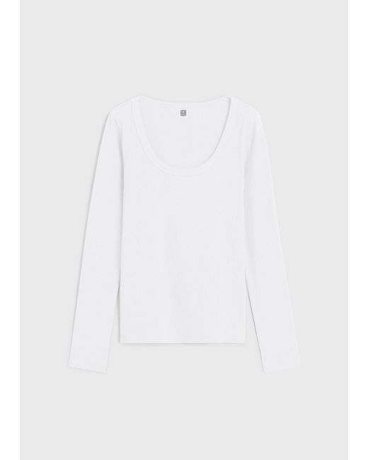 Totême  White Classic Rib Top