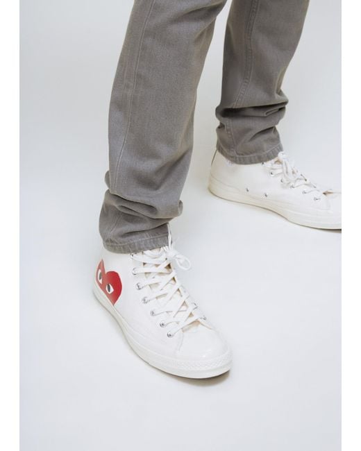 converse high top 70s x play cdg trainers