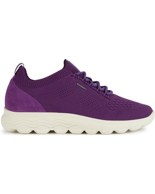 Geox Purple D Spherica a Leder-sneaker