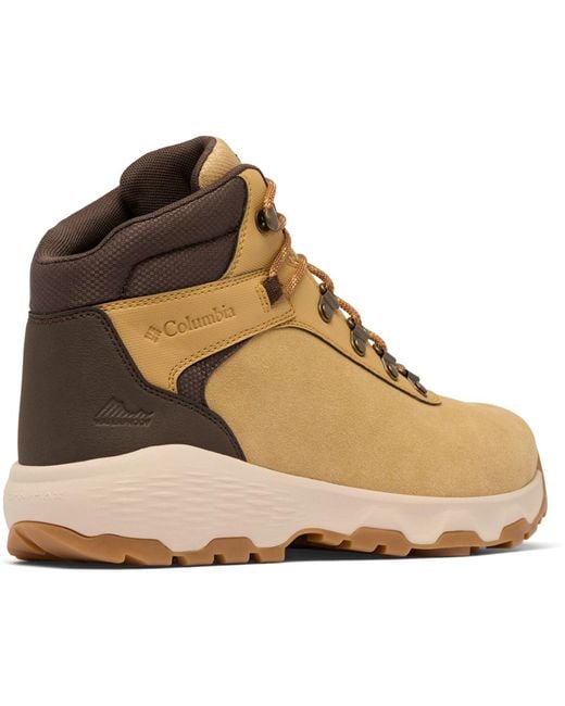 Columbia Natural Newton Wander Suede Curry/Cordovan Hiking Boots for men
