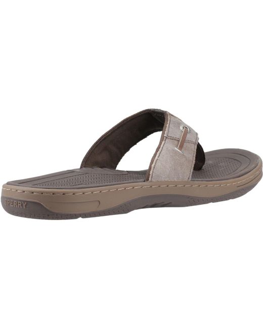 Sperry Top-Sider Brown Batfish Leather Sandals for men
