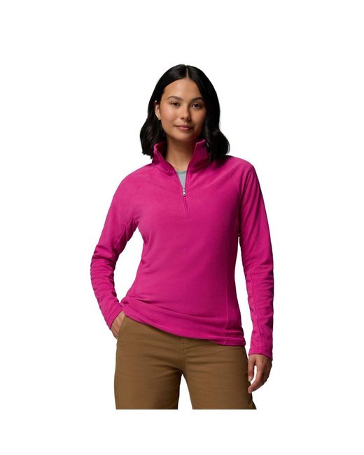 Columbia Pink Glacial Iv 1/2 Zip Fleece Jackets