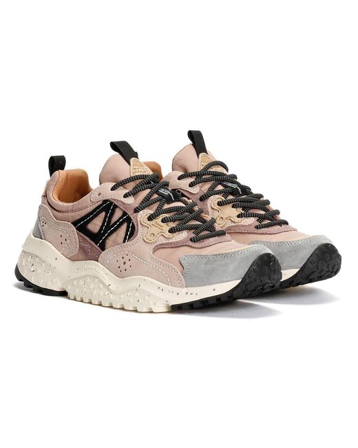 Flower Mountain Gray Solin Suede/Nylon/Soft Trainers