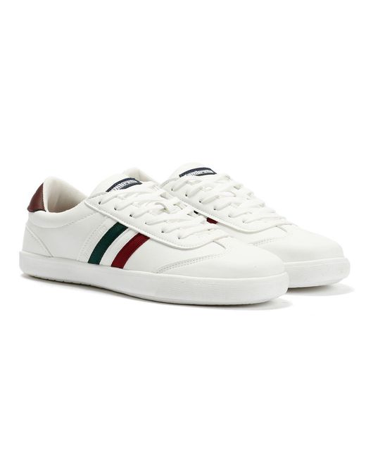 Lambretta White Vulkan Italian Trainers for men