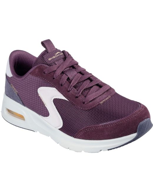 Skechers Purple Skech-Air Court Air Wave 150076-Bumt/Multi Lace Up Shoes