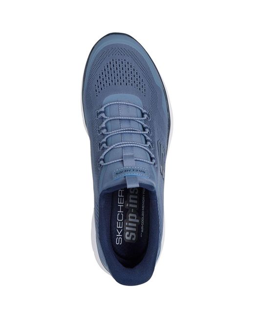 Skechers Blue Summits Top Rate Textile Men's Slate Standard Trainers - Uk 6 for men