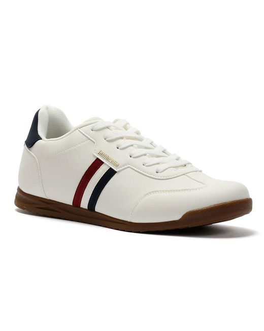 Lambretta White Tackle Trainers for men