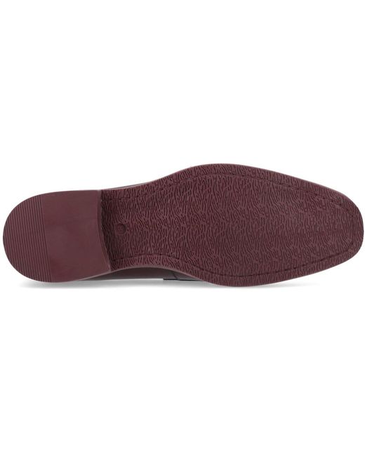 Hush Puppies Brown Moses Leather Bordeaux Loafers for men