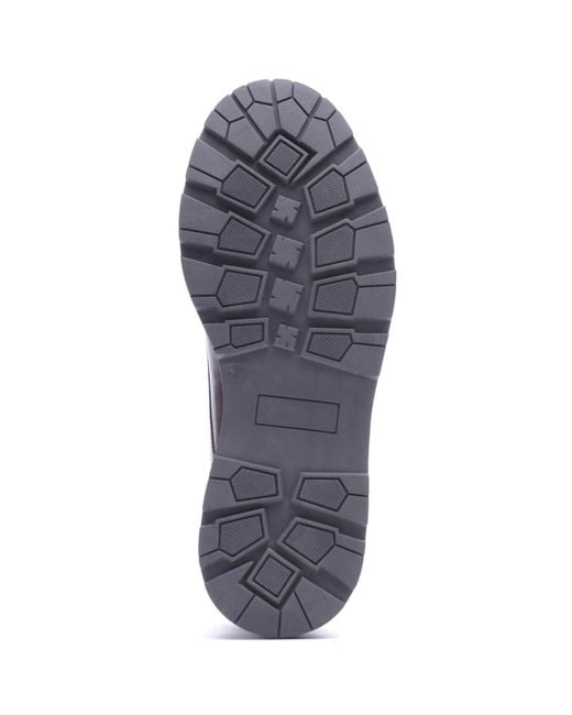Base London Purple Vector Leather Washed Lace-Up Shoes for men