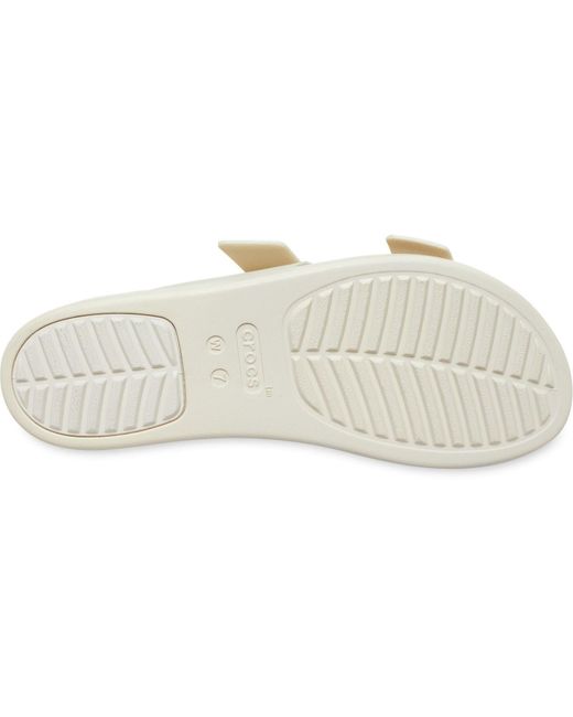 CROCSTM Metallic Brooklyn Buckle Sandstein Sandalen