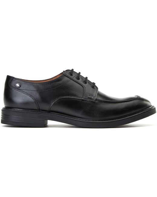 Base London Black Surrey Leather Brogues Shoes for men