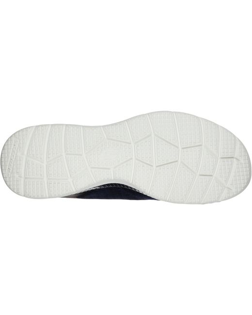 Skechers Blue Bountiful Quick Path 12607-Nvhp/Hot Lace Up Shoes