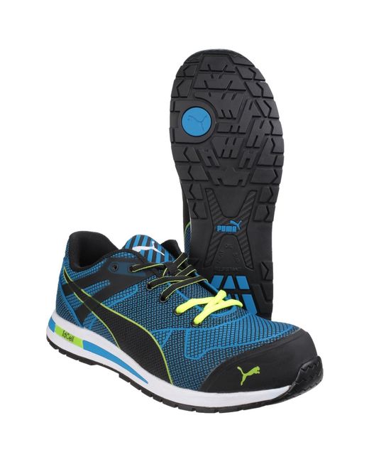 PUMA Blue Blaze Knit Low Textile Safety Sneakers for men
