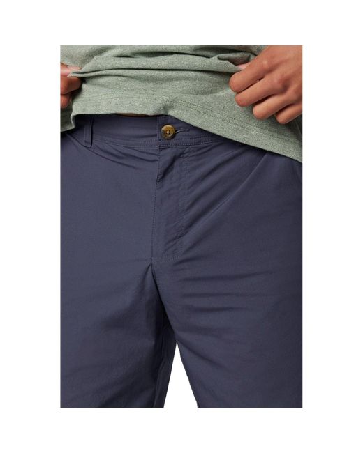 Columbia Blue Washed Out Cotton Knee-Length Shorts for men